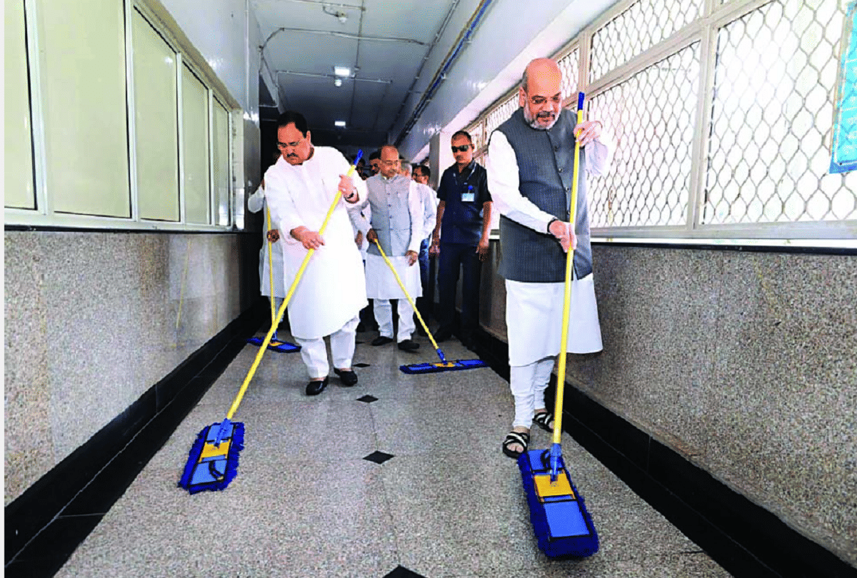 amit shah starts seva saptah from aiims