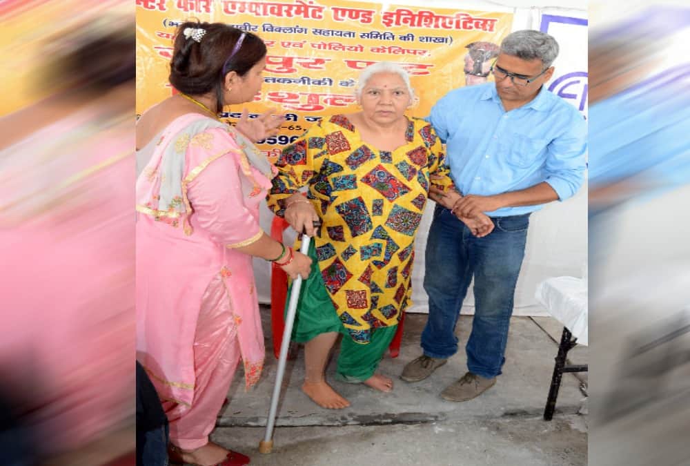Amar ujala divyang shivir 2019 Artificial body parts given to 110 people in dehradun 