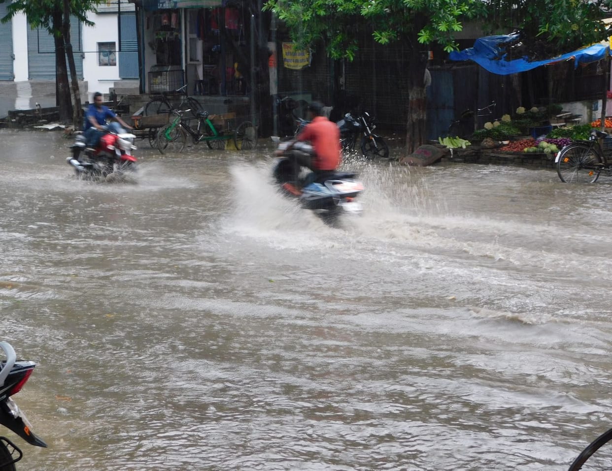 water logging in city area