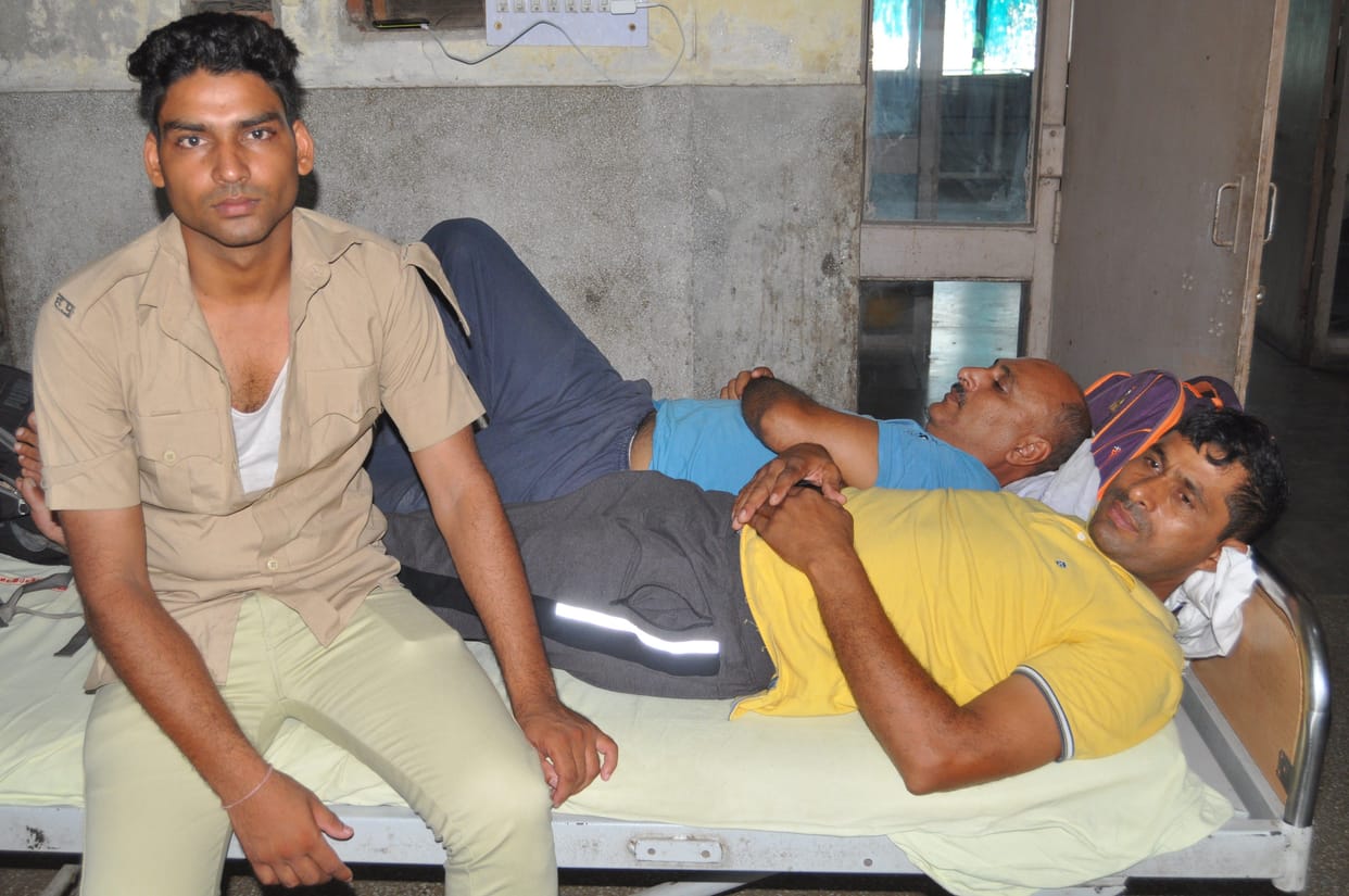 Attack On police party In Bhiwani Of Haryana