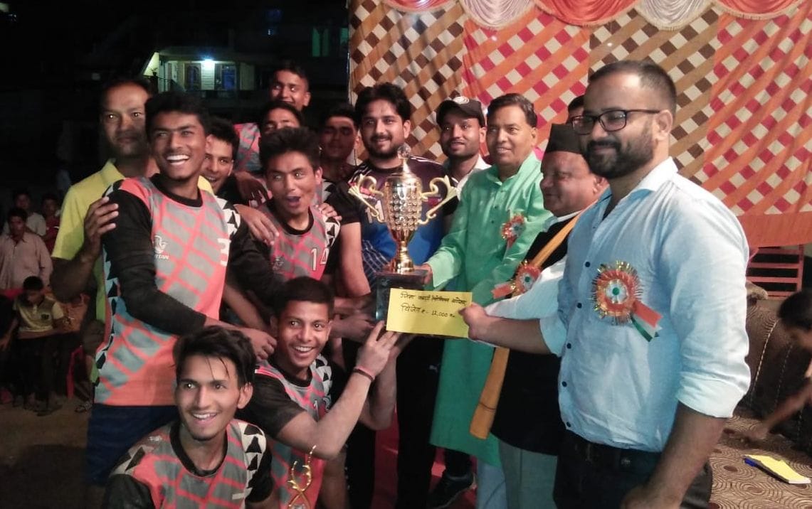 stadium a team wins kabaddi match