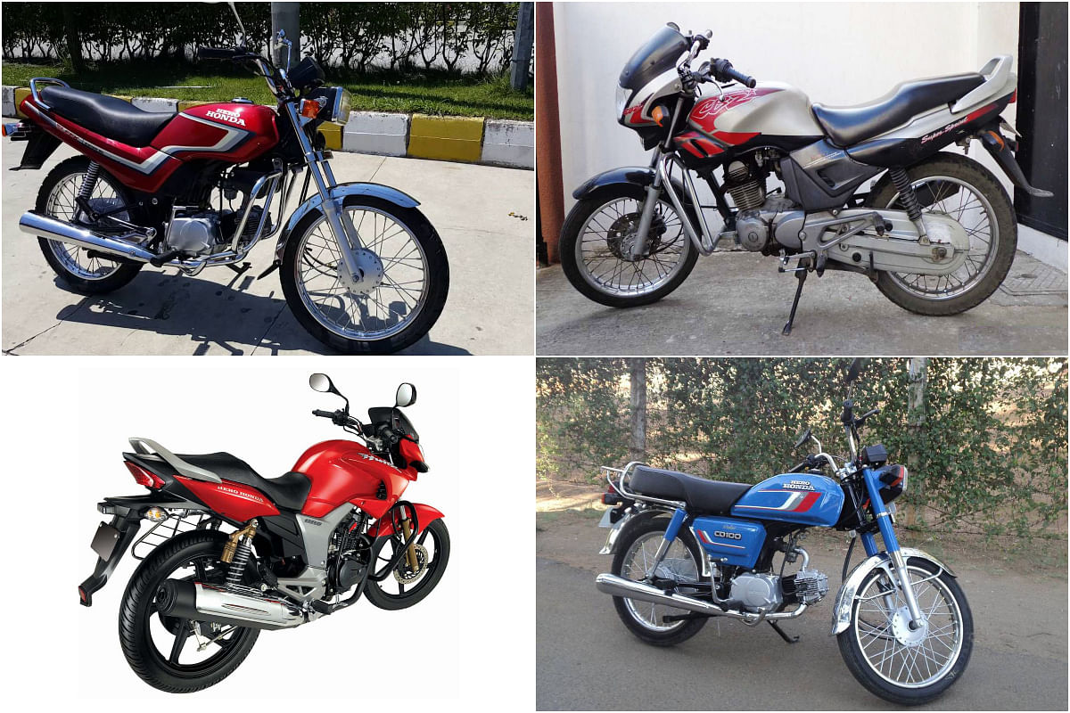 Old model best sale hero honda bike