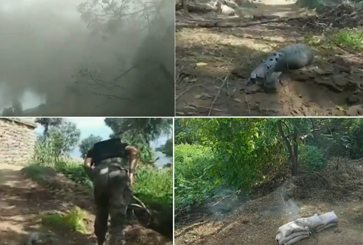 indian army destroyed 120 mm live mortar shell which was found  in Balakote village