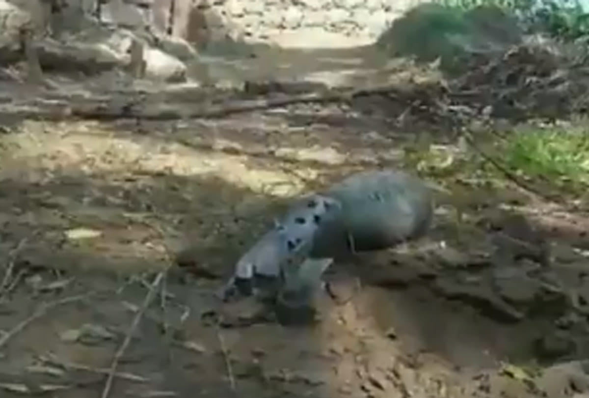 indian army destroyed 120 mm live mortar shell which was found  in Balakote village