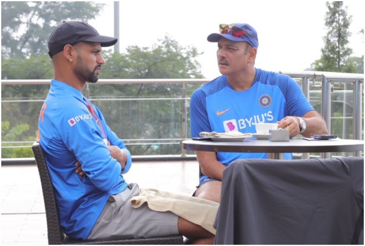 India vs South Africa Coach Ravi Shastri and Shikhar Dhawan bond ahead of 1st T20 See pic