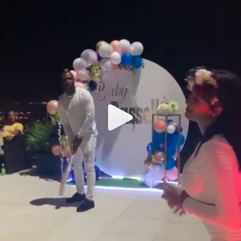 Andre Russell and wife Jassym Lora Announce Arrival of Baby in Unique Style