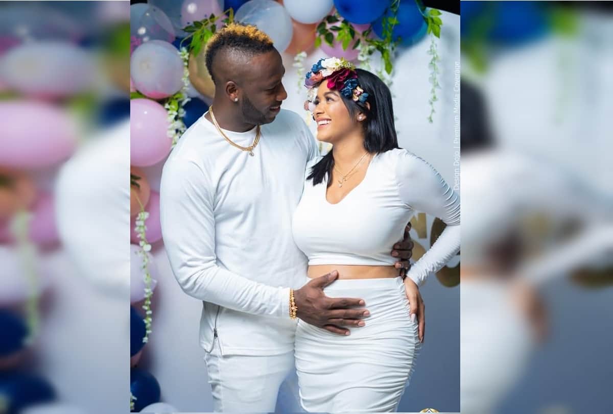 Andre Russell and wife Jassym Lora Announce Arrival of Baby in Unique Style