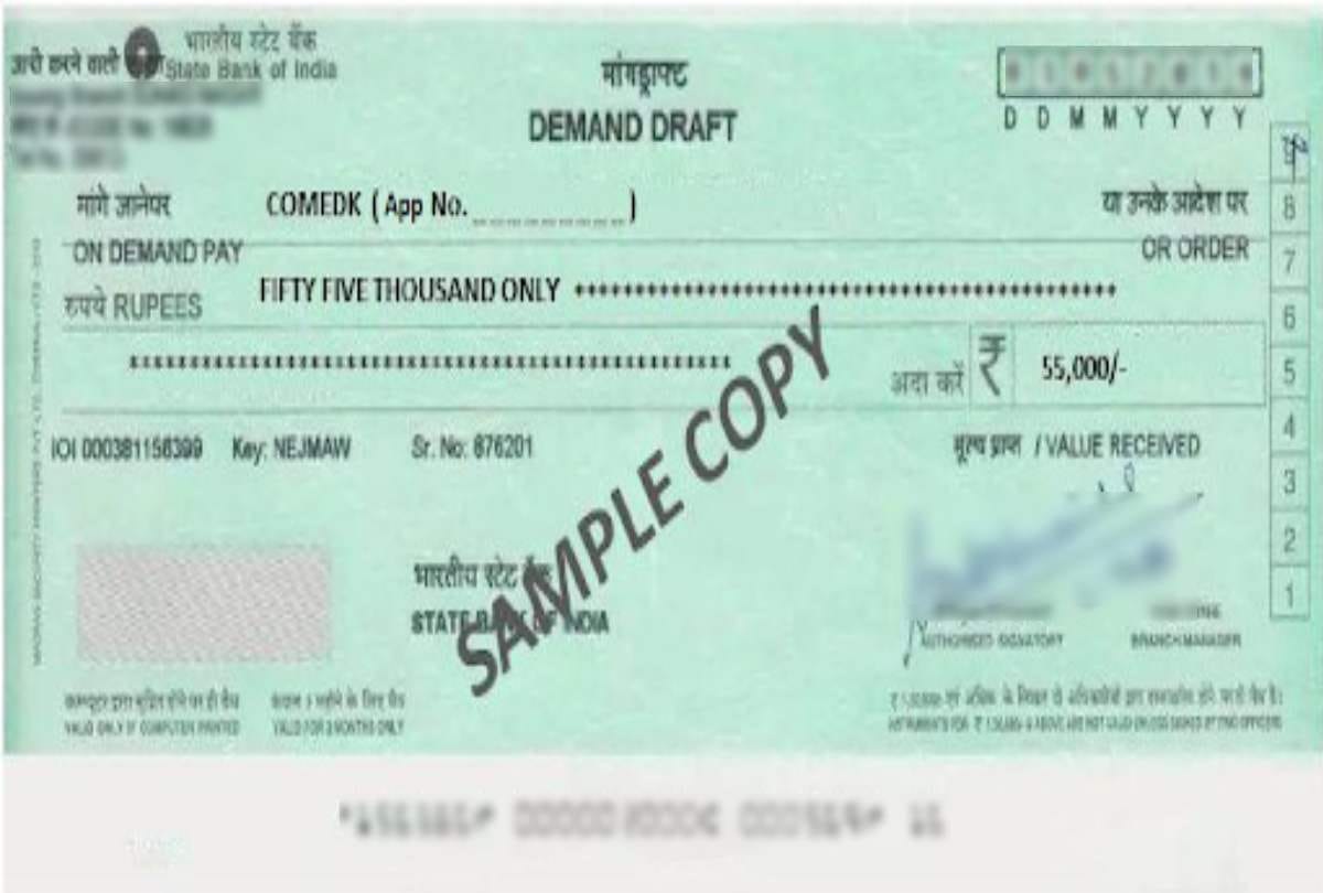 bank drawft are not aloowed in awas viaks for land purchase.
