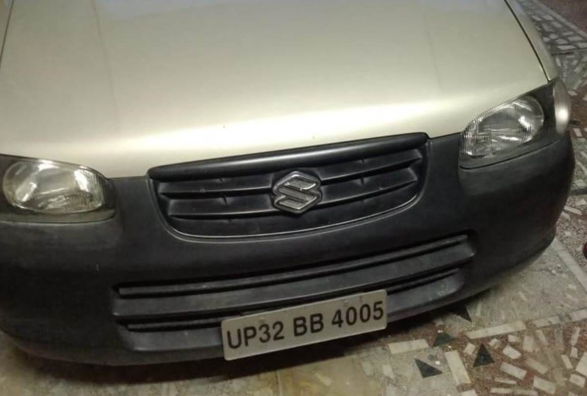 UP News: Police Imposed Challan on a Car Driver for Helmet