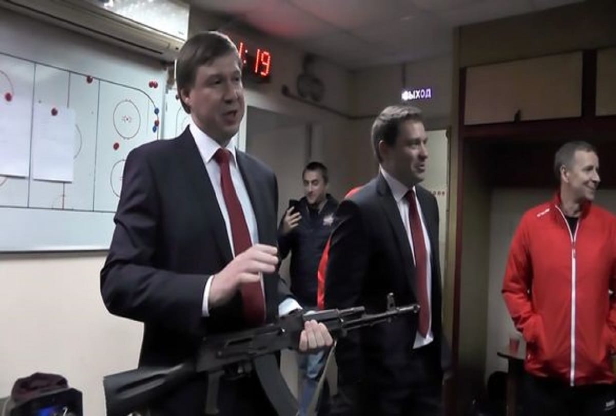 Hockey goalkeeper gets AK-47 assault rifle gift for man of the match performance in Russia