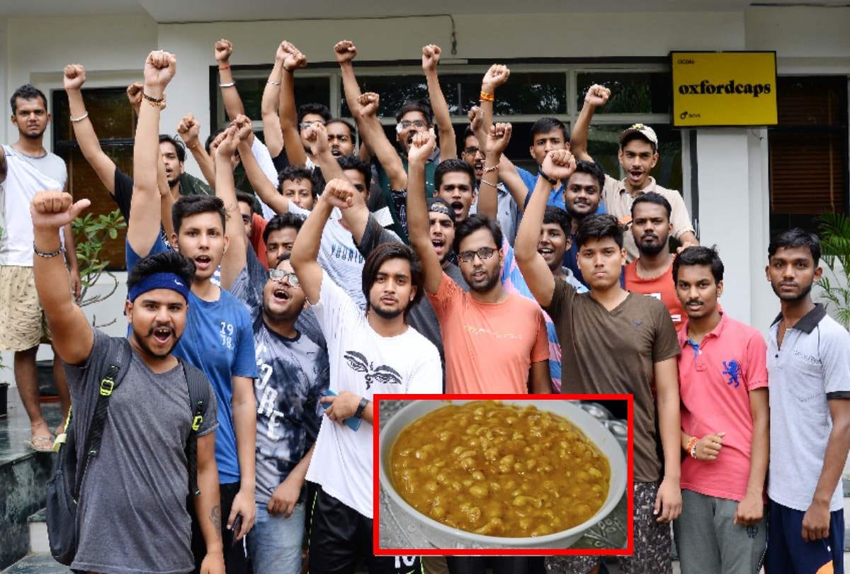 greater noida hostel serves gravy of chicken in chhole student creates furore