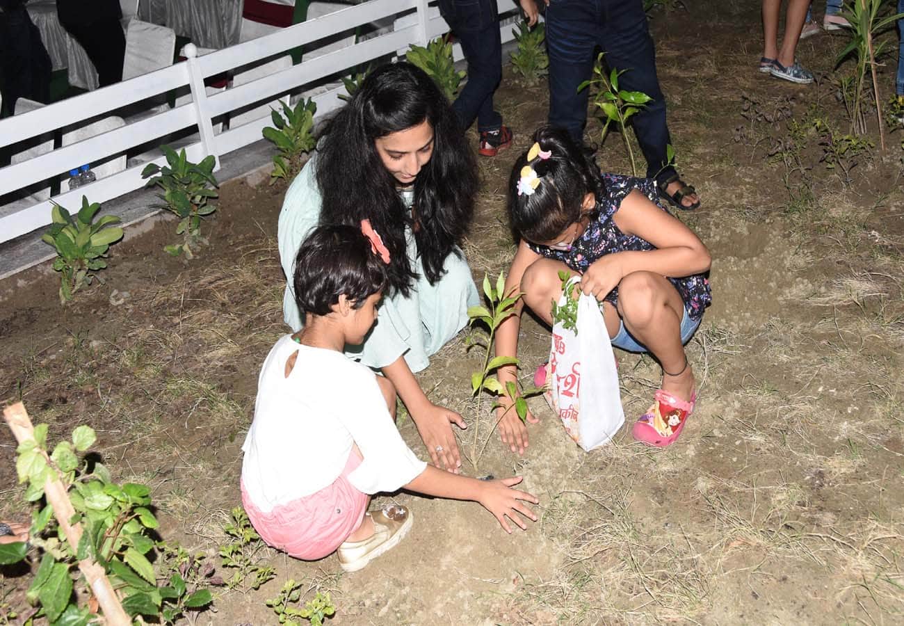 150 feet green belt built in Ganga barrage kanpur