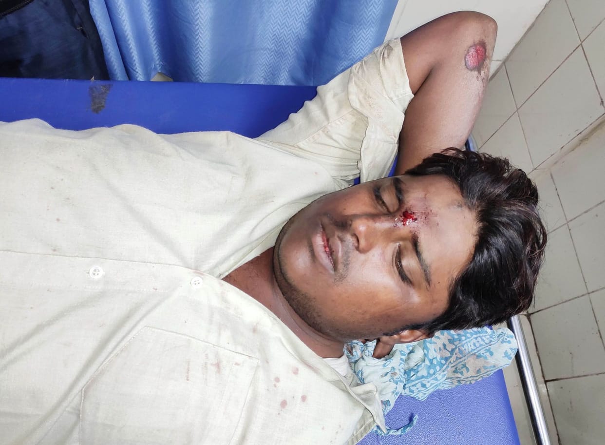 Assault on boarding train