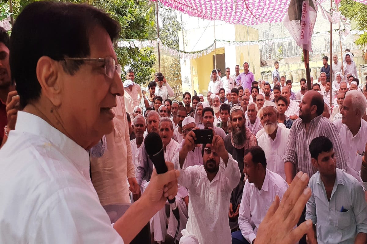 RLD Chief Chaudhary Ajit Singh has target on BJP in Muzaffarnagar