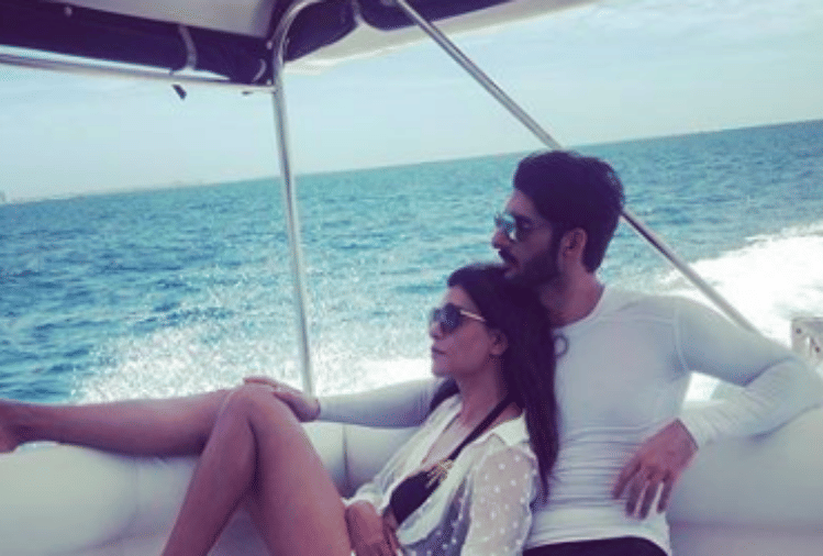 sushmita sen share picture with boyfriend rohman shawl from maldives