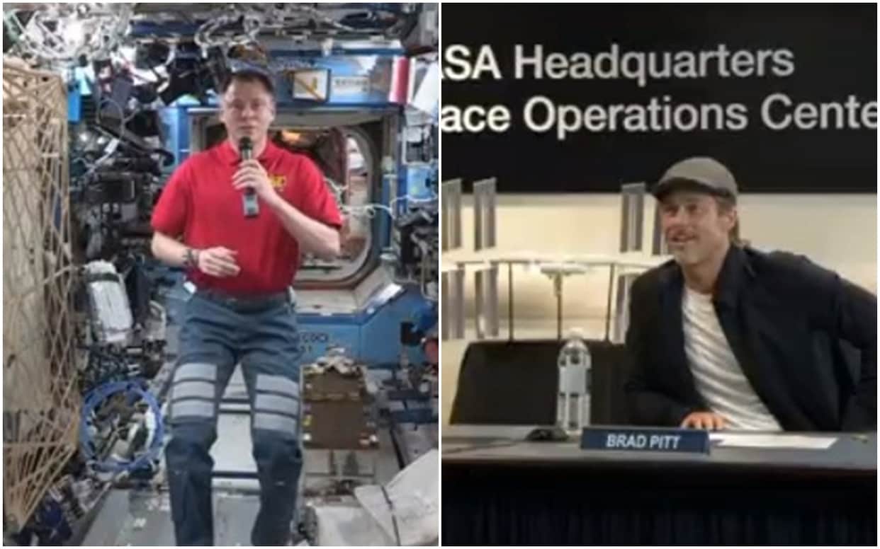 Brad Pitt Ask nasa astronaut Had You Seen Chandrayaan 2 vikram lander