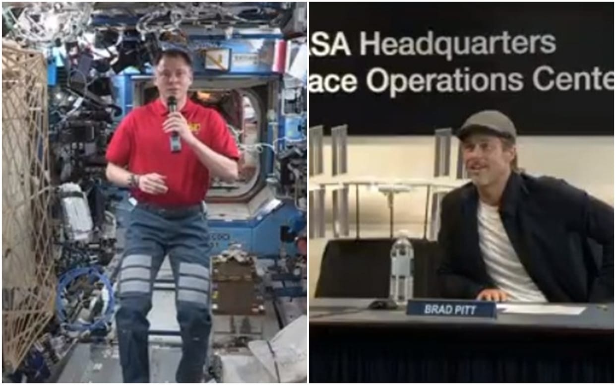 Brad Pitt Ask nasa astronaut Had You Seen Chandrayaan 2 vikram lander