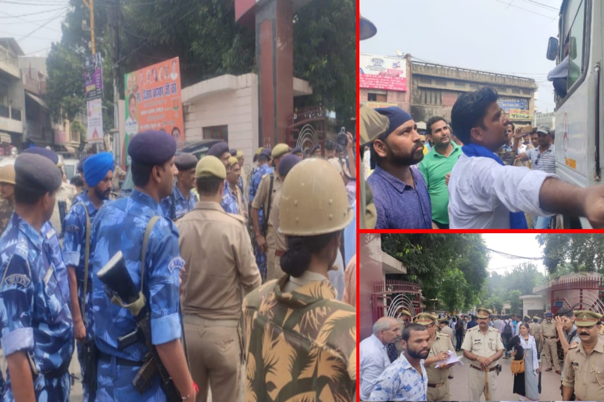 police arrested several supporters of Bhim Army under Jail Bharo Andolan in saharanpur