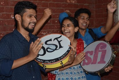 Left Unity wins all the 4 posts in JNU students union elections