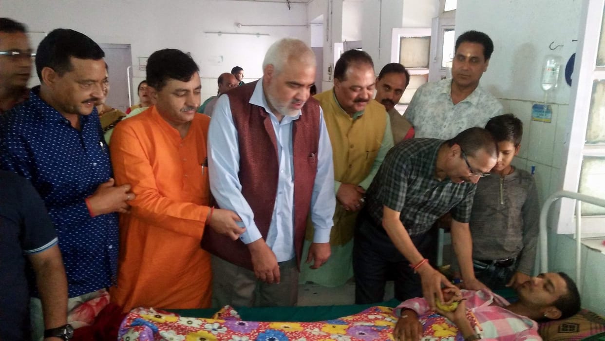 Distributed fruits to patients on PM Modi's birthday
