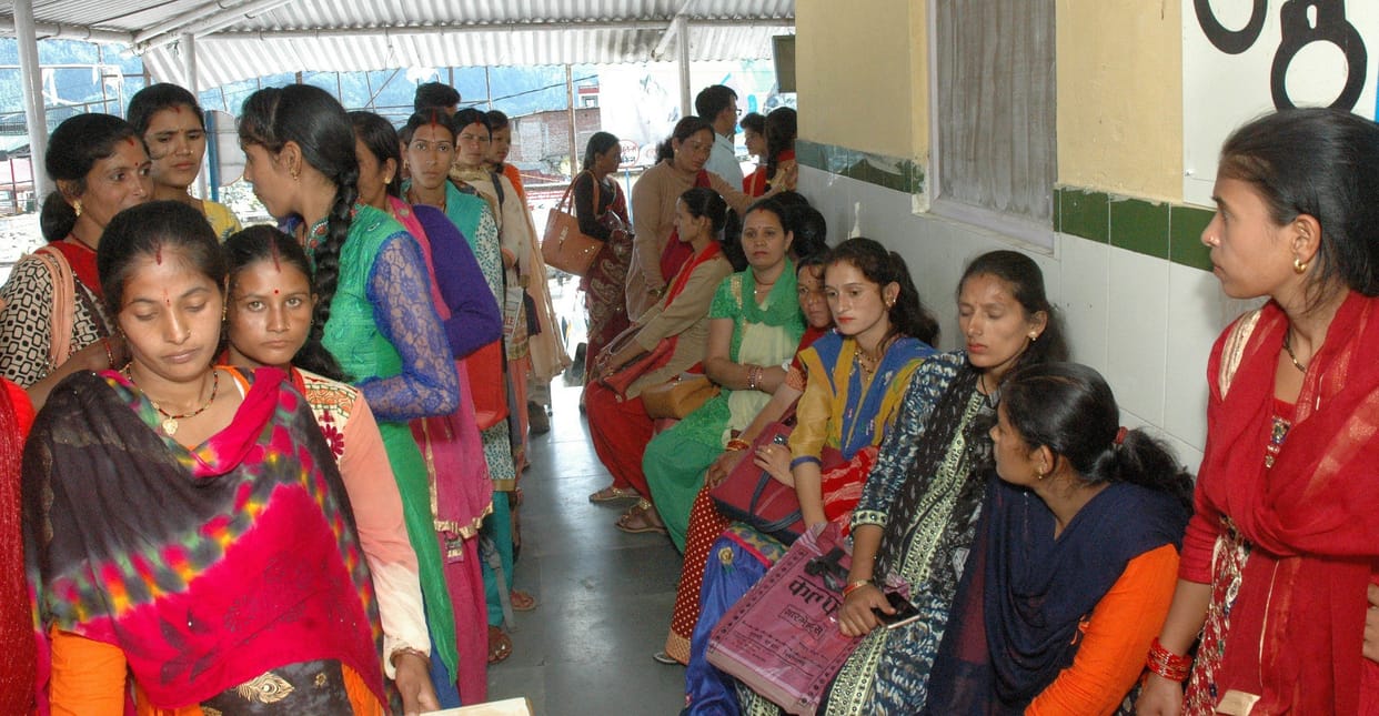 Women Gathered day before for Ultrasound