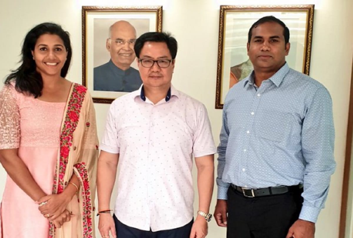 Sports minister kiren rijiju sanctioned 5 crore to anju bobby george academy