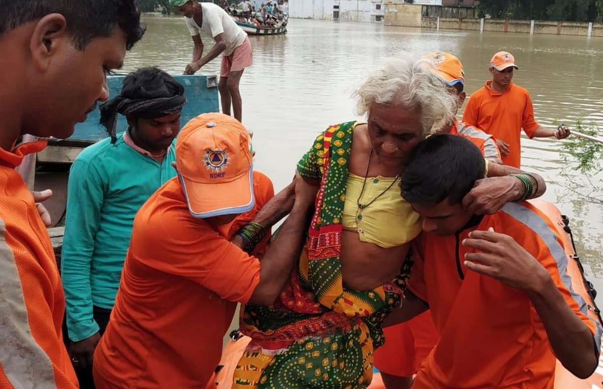 Relief materials and financial aid did not reach flood affected people in Ballia