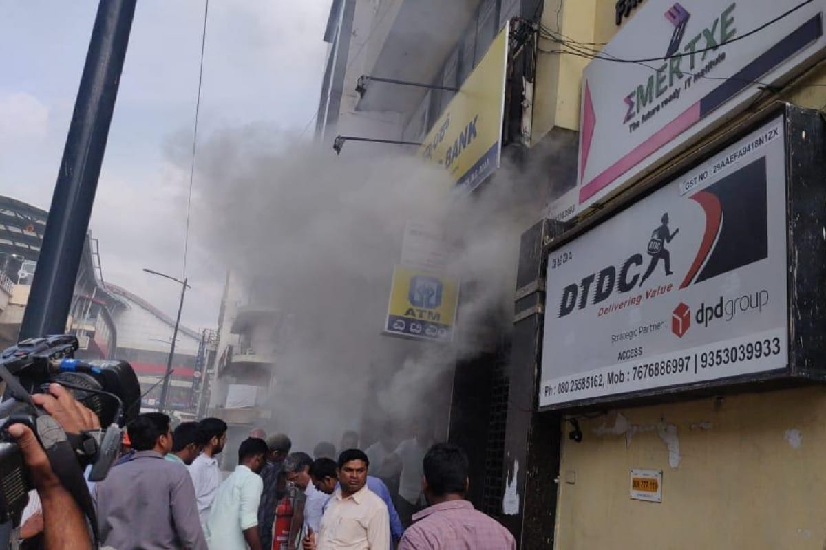 Fire breaks out at UCO Bank building in Bengaluru, several feared trapped