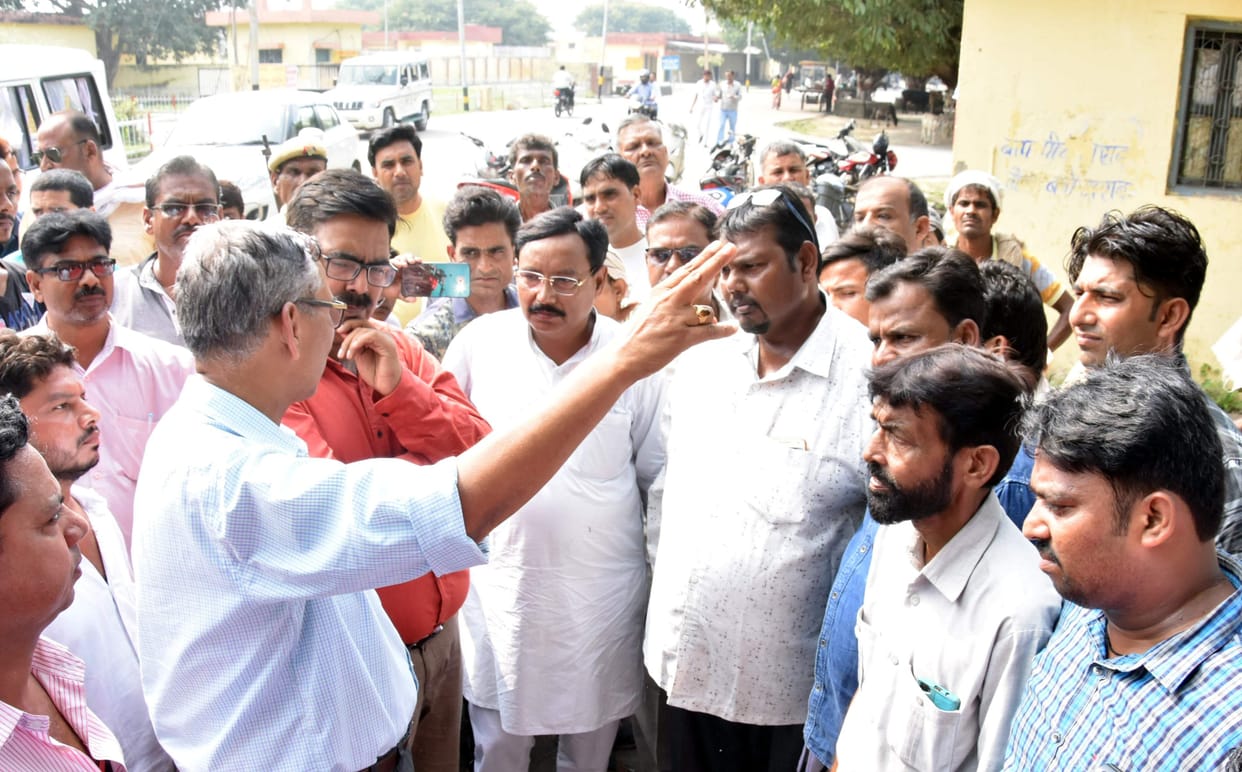 inspection of chairman in chandausi