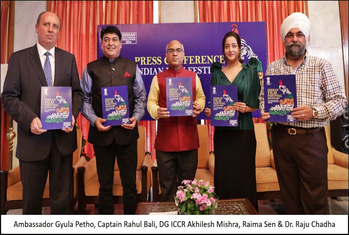 press conference for Indian Film Festival Hungary held in Delhi