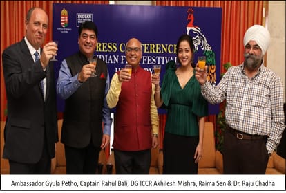press conference for Indian Film Festival Hungary held in Delhi