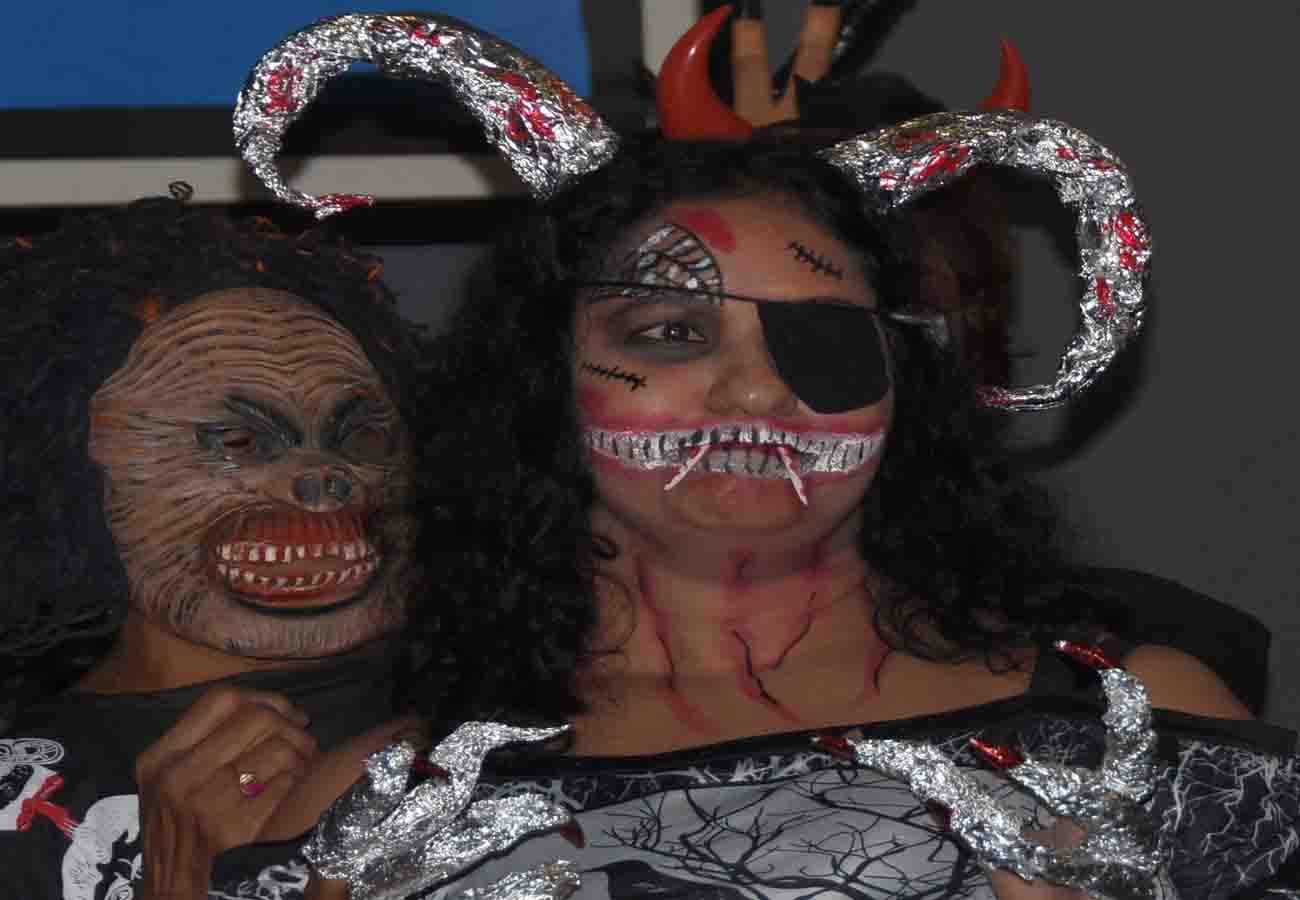 halloween theme party organized in kanpur