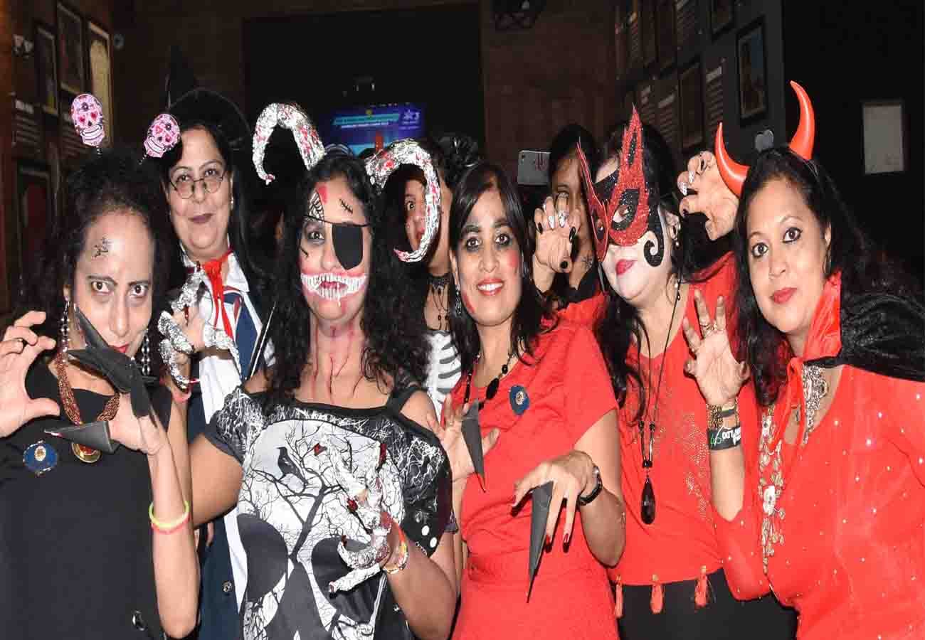 halloween theme party organized in kanpur