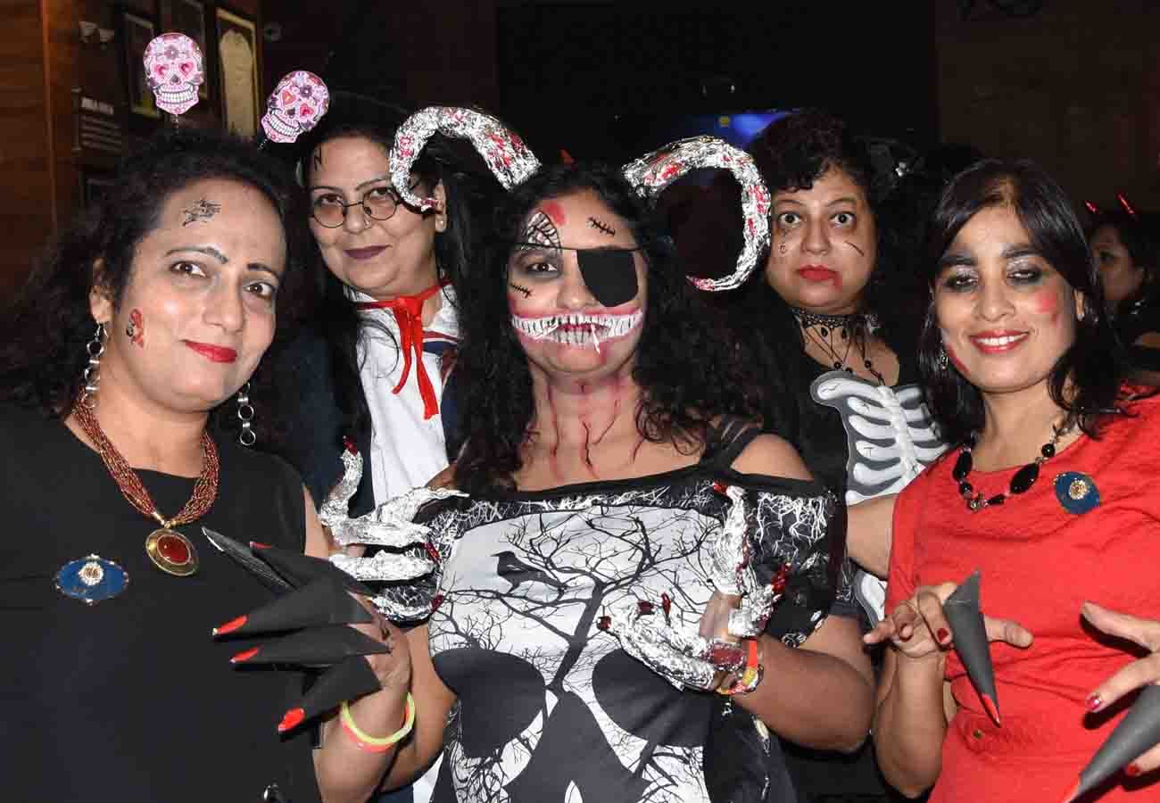 halloween theme party organized in kanpur