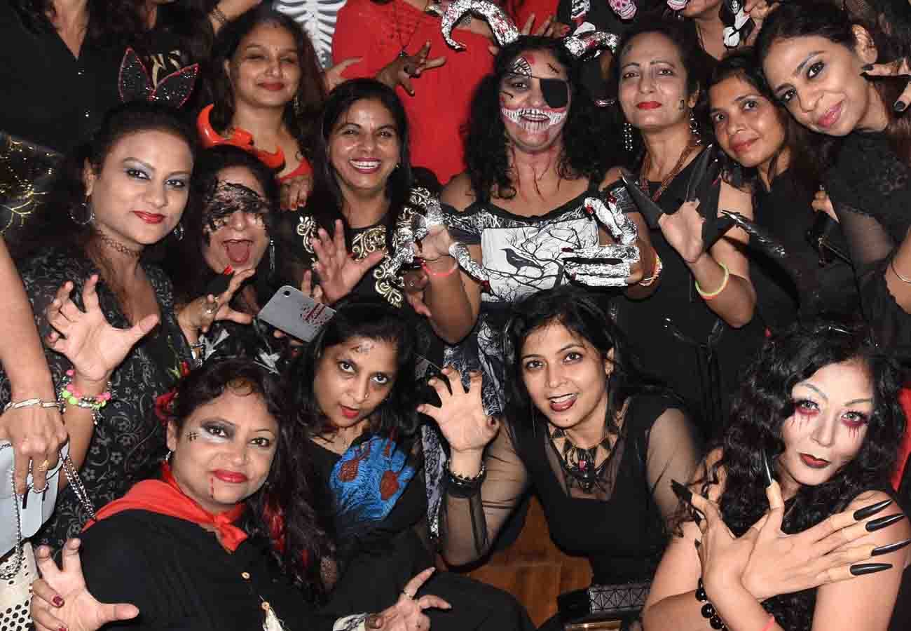 halloween theme party organized in kanpur