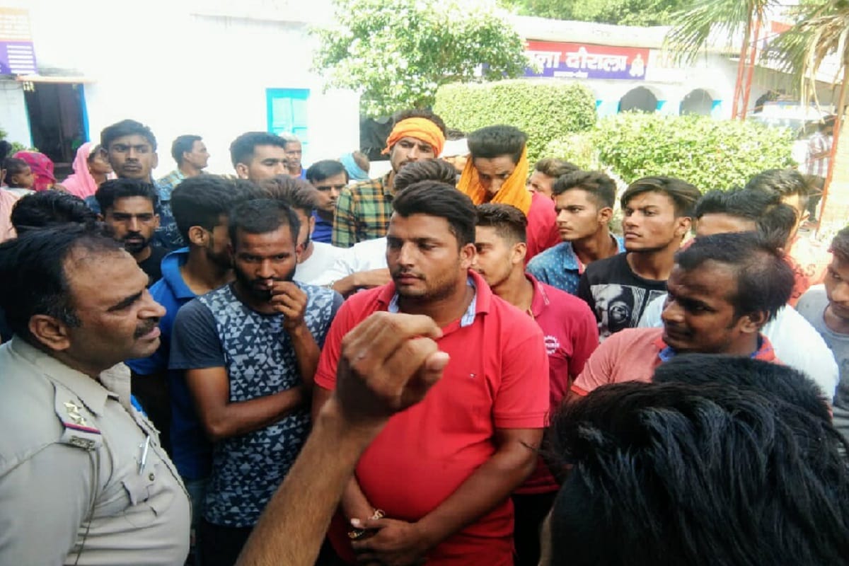 Protest in collectorate office after beating of a youth in Meerut city