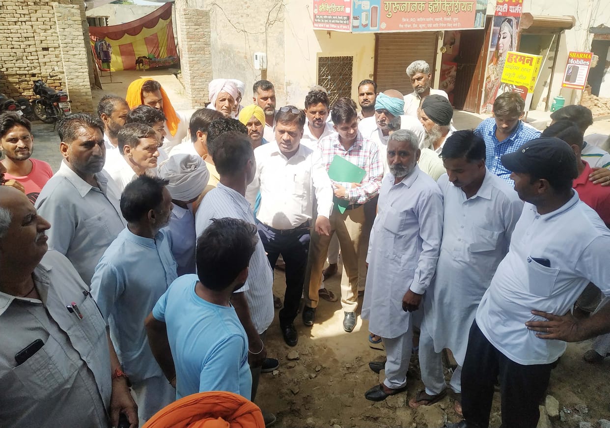 despite the refusal of the panchayat officer the shopkeeper made toilet tank on road