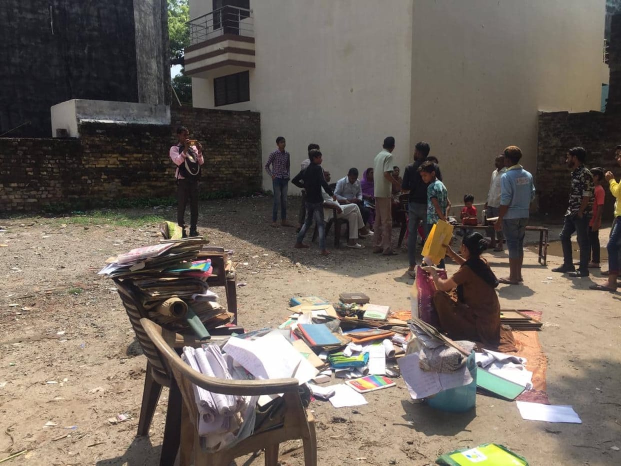 Roof of government school collapsed in Haridwar