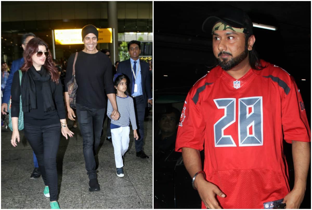 Akshay Kumar Twinkle Khanna to Honey Singh celebrities spotted at Mumbai airport