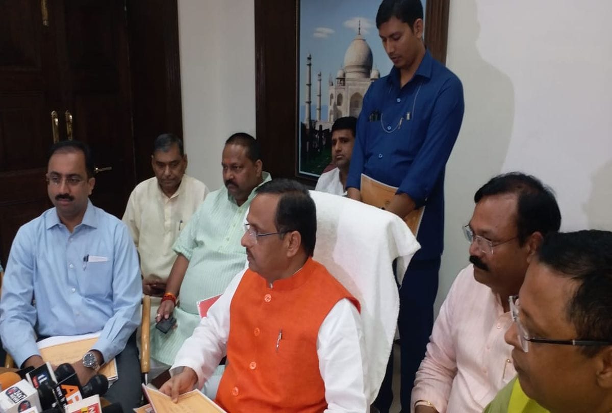 up deputy cm dinesh sharma Counts Governments achievements in Agra