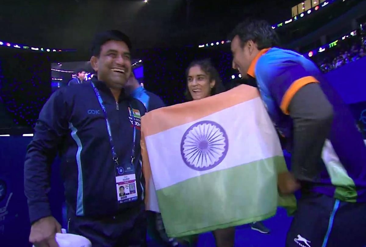 Vinesh Phogat beats Maria Prevolaraki and wins bronze medal, first World Championship medal for her