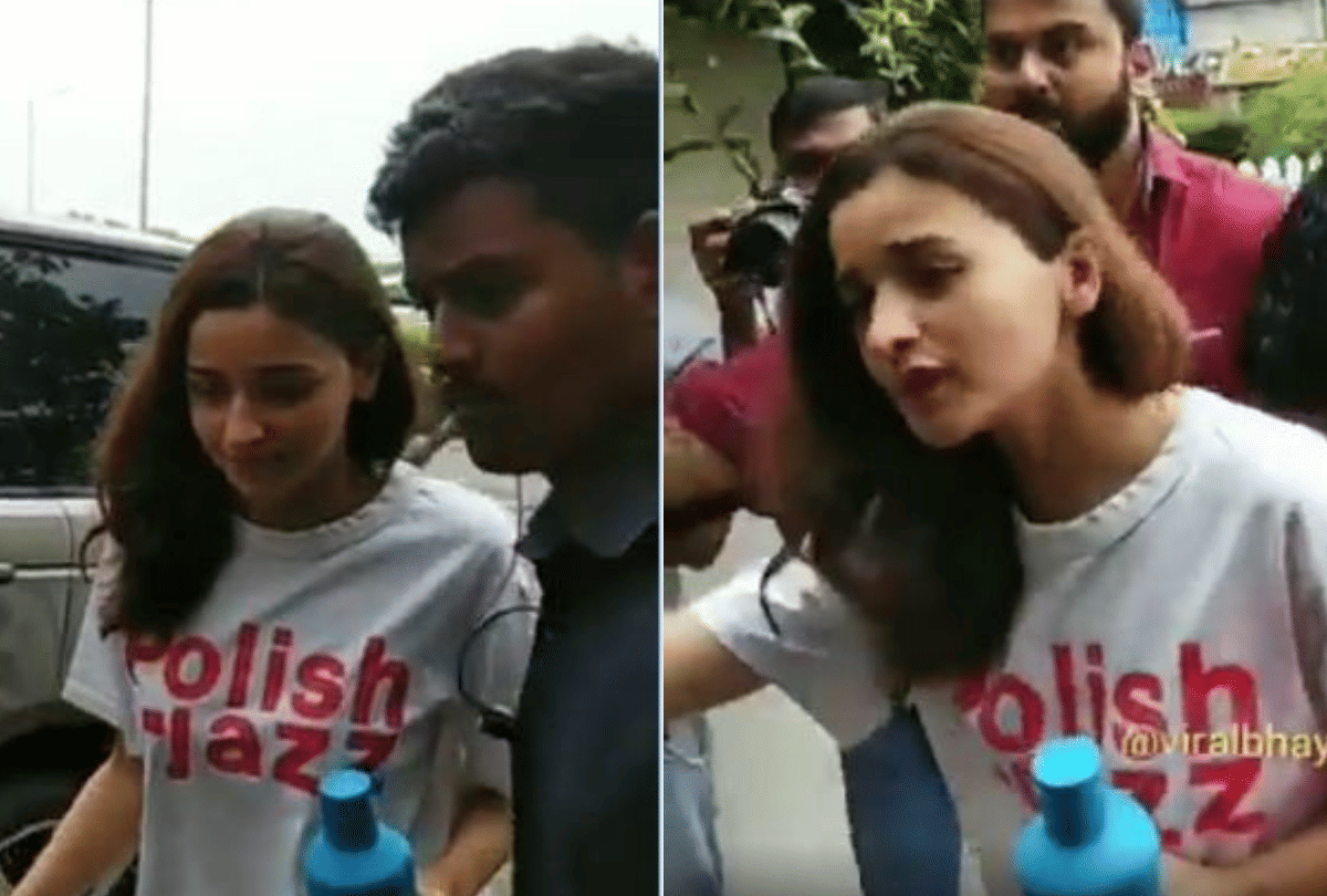 alia bhatt rudely behave with her bodyguards user gets criticized
