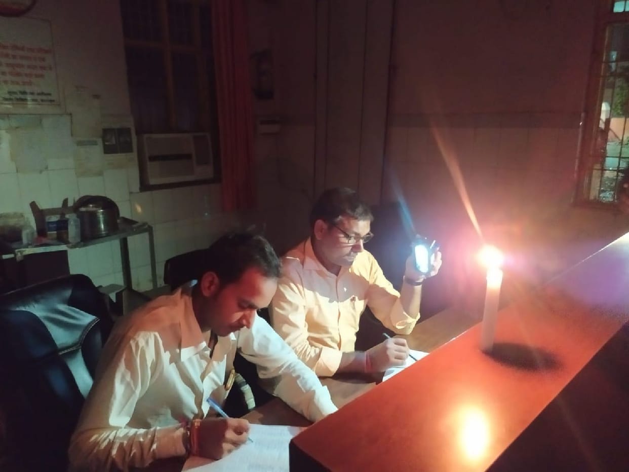 power stalled in Medical college, candle and mobile light treatment