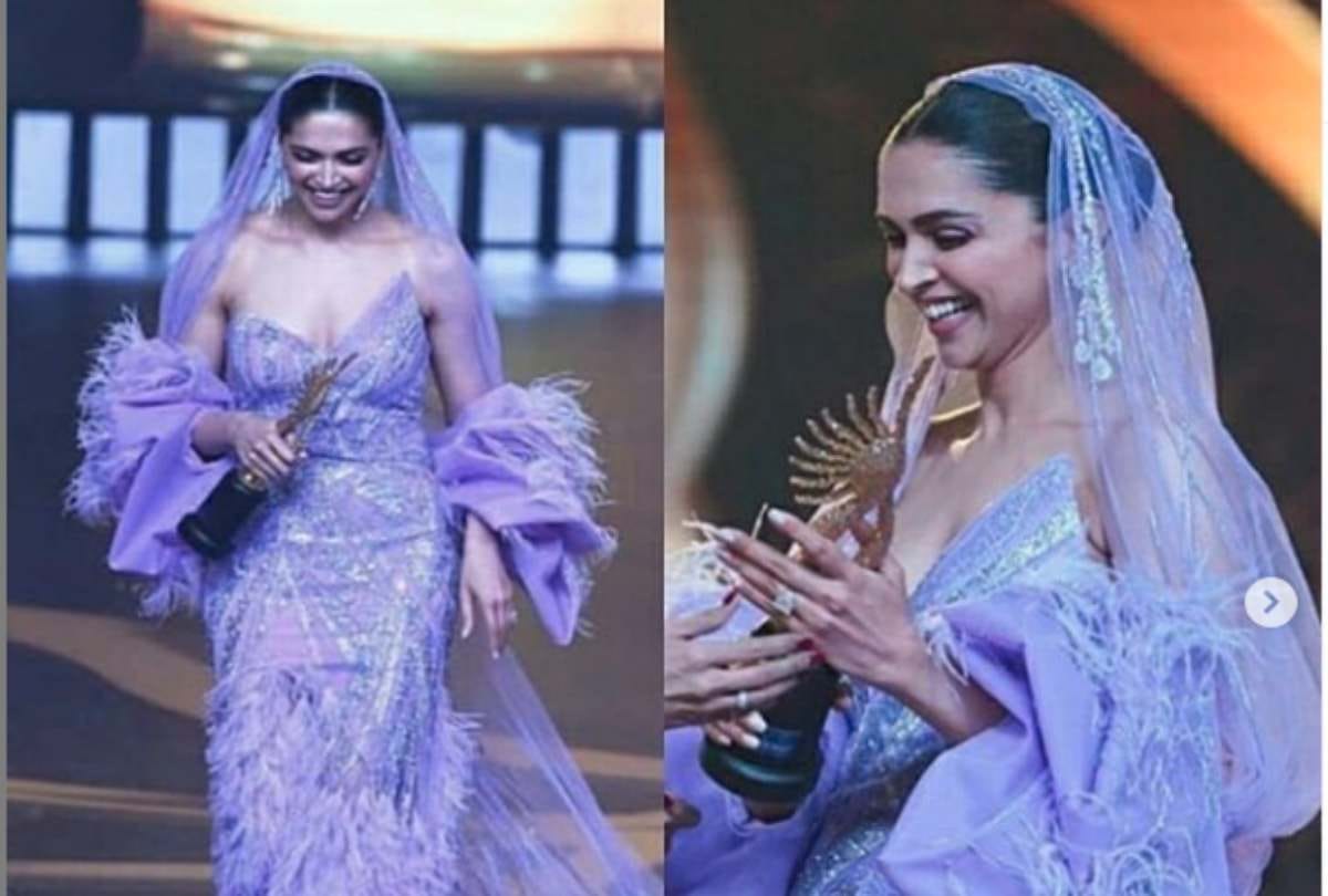 Iifa 2019 ranveer singh holds deepika padukone dress video viral