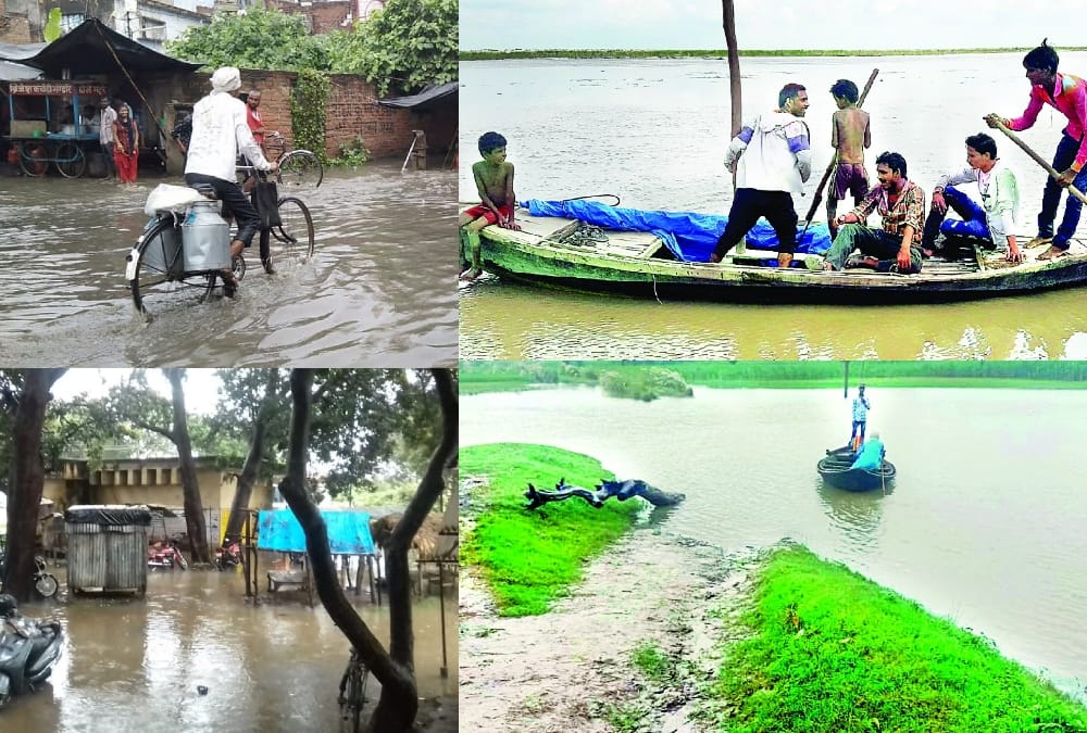 Flood like situation in districts of Uttar Pradesh.