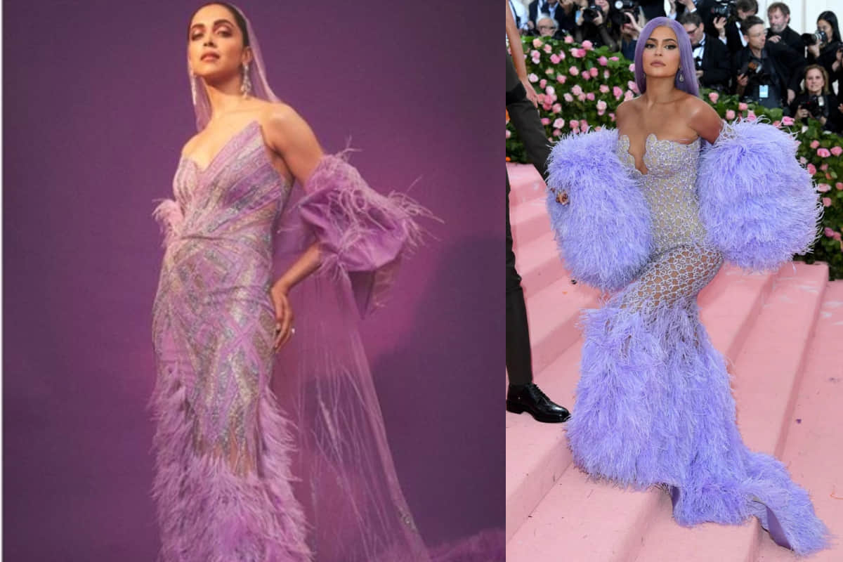 iifa 2019 deepika padukone looks gorgeous in designer gaurav gupta purple hue gown