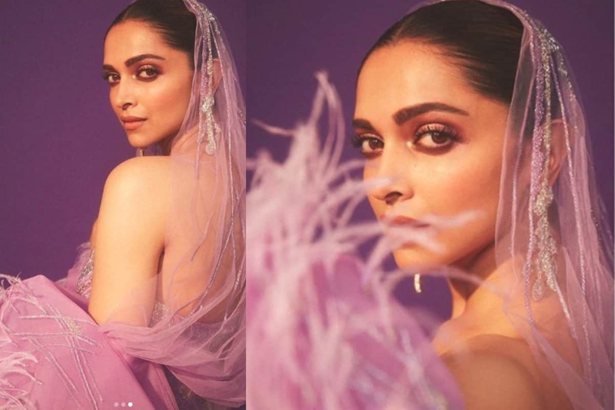 iifa 2019 deepika padukone looks gorgeous in designer gaurav gupta purple hue gown