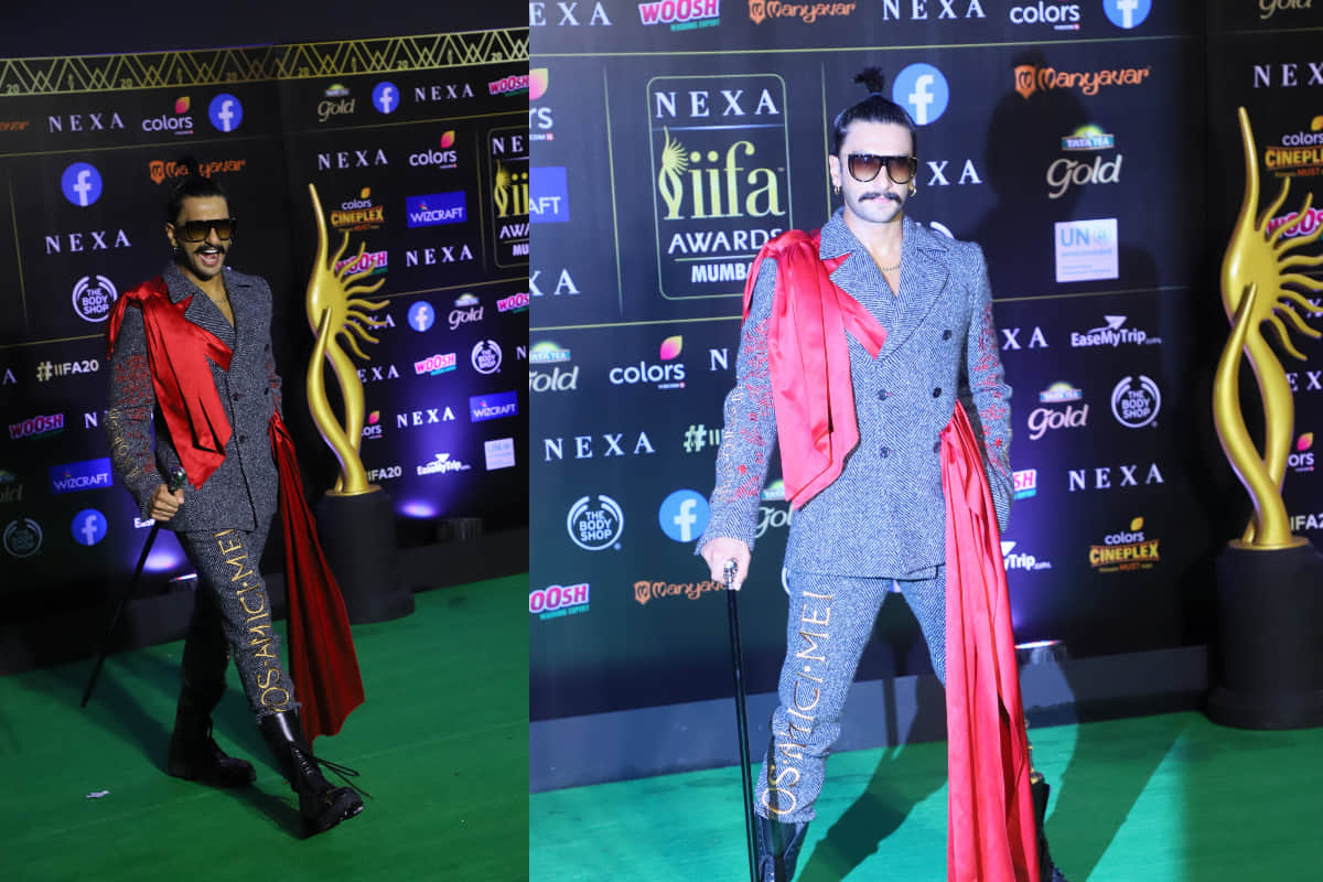 ranveer singh quirky look at iifa awards 2019