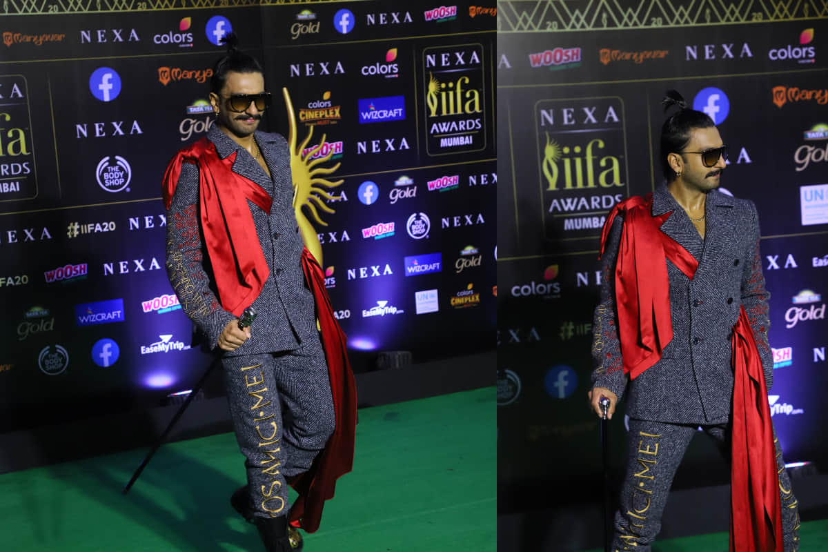 ranveer singh quirky look at iifa awards 2019