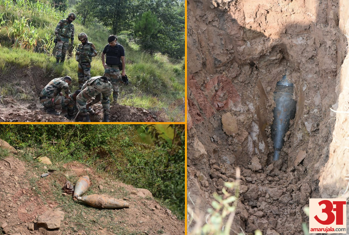 Indian Army destroyed 9 live mortar shells of 120mm in Balakote sector in Mendhar Poonch district